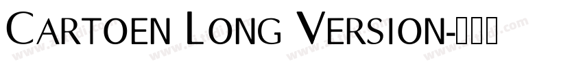 Cartoen Long Version字体转换